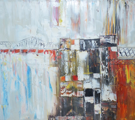 Tranh Sơn Dầu Cầu Long Biên